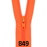 Rits 30 cm | YKK spiraal 3 | 849 oranje Rits RITS - YKK - 3 - 30CM - 849 - ORANJE